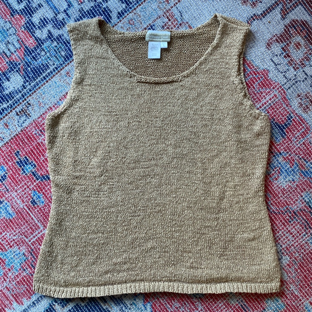 Knit vest shirt